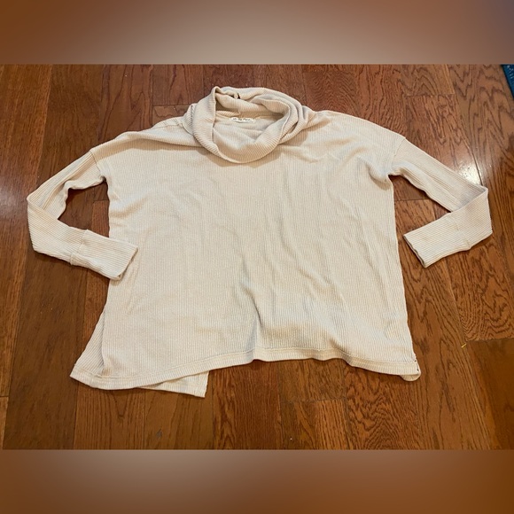 Free People Tops - Free People We the Free Cowl Neck Ribbed Long Sleeve Sweater